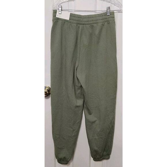 American Eagle Green Flower Embroidered High Rise Jogger Pants - Picture 4 of 10